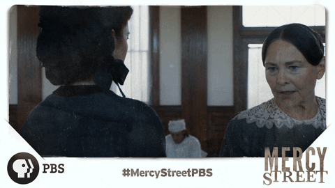shocked uh oh GIF by Mercy Street PBS