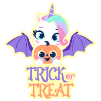 Halloween Unicorn Sticker by Puket