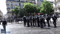 Police Clash With Pro-Palestine Protesters in Paris