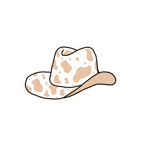 Cowgirl Hat Sticker