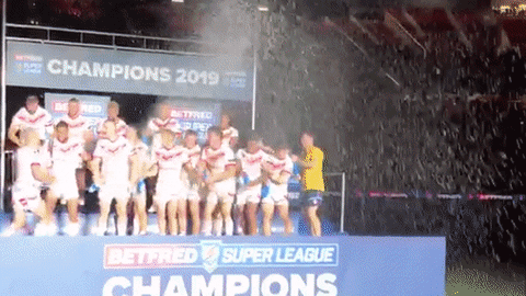 sthelensrfc giphyupload champions saints rugby league GIF