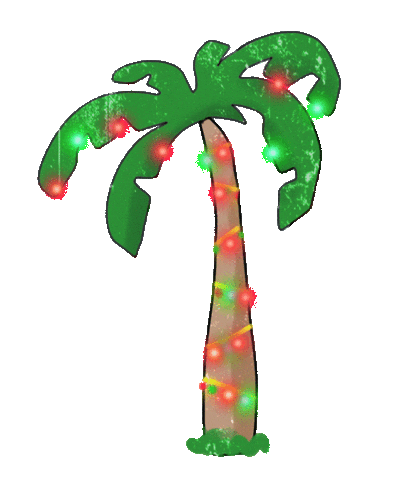 palm tree christmas Sticker by We The Kings