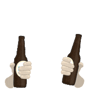 friends beer Sticker by Sylki