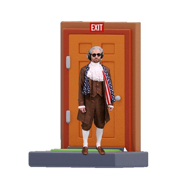 Leaving Stepping Out Sticker