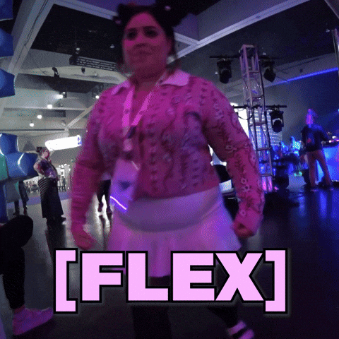 Flexing Work Out GIF