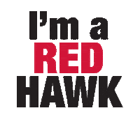 Red Hawk Sticker by Montclair State University