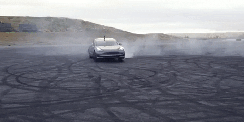 hipertextual giphygifmaker tesla tesla model 3 tesla model 3 performance GIF