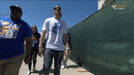 klay thompson walking GIF by NBA