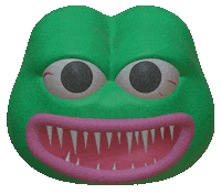 Pepe The Frog 3D Sticker by TRIPPIESTEFF