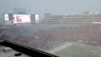 Snowstorm Hits Football Game at University of Wisconsin-Madison