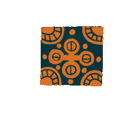 Orange Tile Sticker