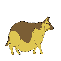 Fat Dog Sticker by Leerburg