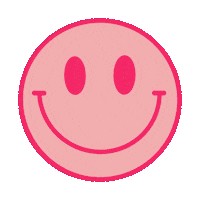 daniellendesignsco happy smile pink face Sticker
