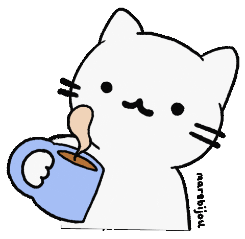 White Cat Wtf Sticker