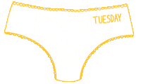 Tuesday Underwear Sticker by Waltermedia