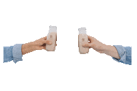 Almond Milk Cheers Sticker by Almond Cow