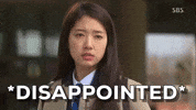 Disappointed Park Shin Hye GIF