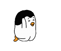Sorry Penguin Sticker