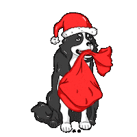 closhoesanddogs dog christmas xmas puppy Sticker