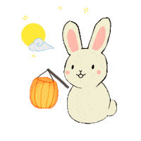 Fall Bunny Sticker