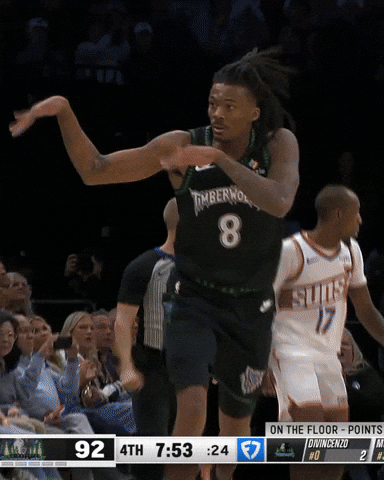 Celebration Nba GIF by Minnesota Timberwolves