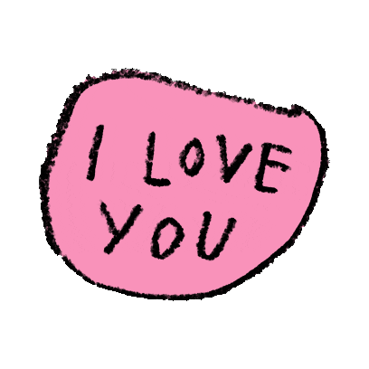 I Love You Text Sticker by Adam J. Kurtz
