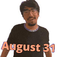 31 August Sticker
