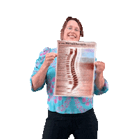 wiesrugpijn blij wijzen winnen rug Sticker
