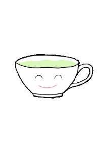 coordinatecreative green tea smiling cutie Sticker