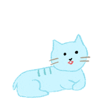 kurokawakaban cat ねこ 猫 にや Sticker