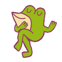 Happy Frog Sticker by elodie shanta