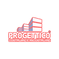 progettico design casa edilizia impresa Sticker