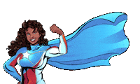 My Hero Power Sticker by La Borinqueña