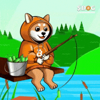 Dogofbitcoin dog green candles runestone dog bitcoin GIF