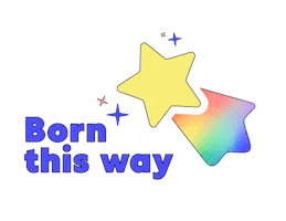 Born This Way Rainbow Sticker by Foundever