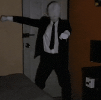 Slender Man Dancing GIF
