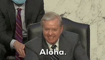 Lindsey Graham Aloha GIF by GIPHY News