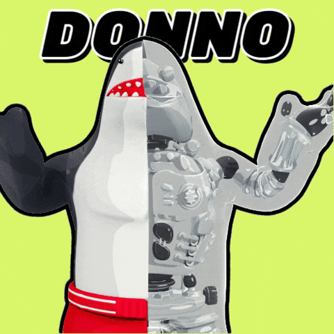Shark Idk GIF by Party Icons