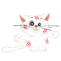 Cat Kot Sticker by kratki_com