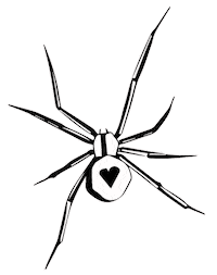 Black Widow Spider Sticker by Foxblood