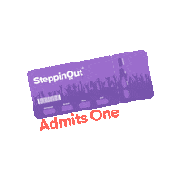 Concert Ticket Sticker by SteppinOut