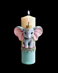 Nissart party rainbow 3d baby GIF