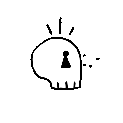 Animation Skull Sticker by Trouble Andrew