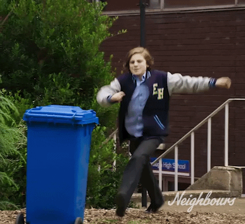 Angry Kick GIF by Neighbours (Official TV Show account)