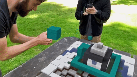 giphyupload minecraft ar augmented reality microsoft GIF