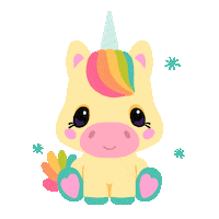 Unicorn Sticker by Elen Lescoat