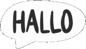 Bubble Hello Sticker by Sissi Kandziora