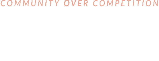 Community Over Competition Sticker by Natalie Franke