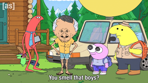 You Smell That The Great Outdoors GIF by Adult Swim