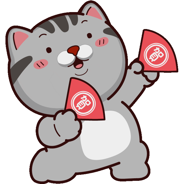 Happy Cat Sticker by VITA VITA ‧ 塔仔不正經